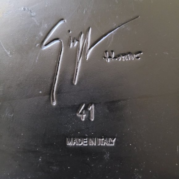 Men's Giuseppe Zanotti Nubuck Mid-Calf Moto Boots Size 41 - Picture 8 of 8